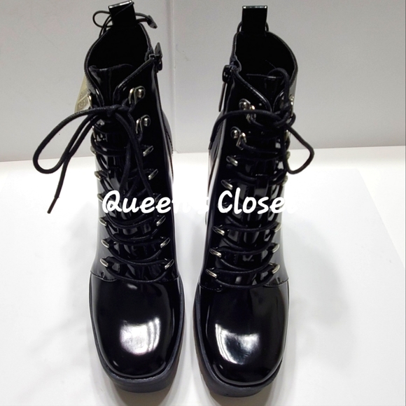 ZARA | Black Platform Lace Up Lug Ankle Booties | BRAND NEW - Picture 2 of 7